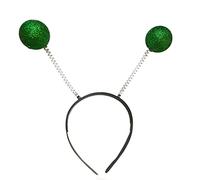 Watreketal Fascia per capelli, fascia per Halloween, alieno, metallica, marziano, fascia, alieno, testa, stella, antenna, fascia per antenna aliena