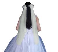 Watreketal Fascia per capelli, velo da sposa con grappolo di fiori, decorazione per futura sposa, regalo per addio al nubilato, velo da sposa, regalo per futura sposa