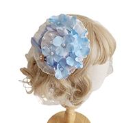 Watreketal Fermagli per capelli, accessori per capelli da donna, studentessa, servizio fotografico, cosplay, fermaglio per capelli a forma di cappello a forma di fiore, fermaglio per capelli delicato