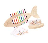 Watreketal Fine Motor Training Gazzino in Legno con Un'attività Riconoscimento del Colore per L'apprendimento della Scuola Materna E Gioca Un Regalo Educativo in Legno Le Ragazze Ragazzi