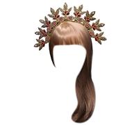 Watreketal Fiorio Fiori Principessa Chiedi Principe Pageant Prop Party Puntes Aiuto Vintage Hoop Per Capelli Donne Divinità Corone E Diademi Fai -da -te Bambini