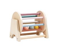 Watreketal Giocattolo Tamburo in Legno per Bambini Migliora La Coordinazione per Occhi E La Percezione della Musica Desktop Rolling Tampone