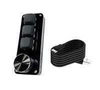 Watreketal KeyPad Programmabile 3Key/4Key/6Key/8Key Efficiente con Accessorio Gioco Meccanico A Manopola per Tastiera da Gioco Meccanica Aerodinamica