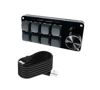 Watreketal KeyPad Programmabile 3Key/4Key/6Key/8Key Efficiente con Accessorio Gioco Meccanico A Manopola per Tastiera da Gioco Meccanica Aerodinamica