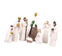 Watreketal Natività Figurine Sacra Famiglia Figura Con Asino Figura Ornamento Da Tavolo Decori Religiosi Figurine