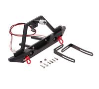 Watreketal per Tridone Posteriore in Metallo Universale -4 con Luci A LED 1:10 Crawler Car Defender Assiale SCX10 E SCX10 II 90046 Montaggio della Porta delle Gomme Scorta Rolling per Garage Wall