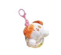 Watreketal Portachiavi Peluche per Cani da Nuoto Borse da Donna Decorazione Decorazioni Le Donne Zaino Studente Lo Studente Fascino Animale Peluche Cartone Animato