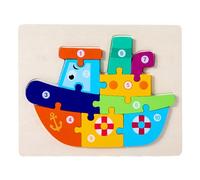 Watreketal Puzzle Enosauri per Le Forme Colore per Bambini Apprendono Educativi Ecologici