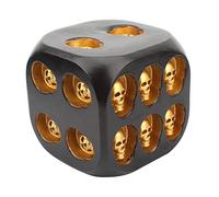 Watreketal Resin Dice Skull Halloween Scheletro Home Decorative Skull Face Ornaments A 6 Lati per Club Pub Game