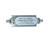 Watreketal SMA BPF118 BPF118-136MHz Filtro Passa-Banda in Metallo Easy Connection per Filtro Pass A Aeronautica Air Frequency Band