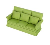 Watreketal Soggiorno Divano A Tre Posti Modello Realistico Vite Vintage Scene Bambole Casa Finta Arredamento del Gioco Divano Regalo per Le Ragazze