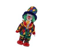 Watreketal Statue della Bambola Figurina da Clown Intrattenitore in Porcellana con Design per Outfit E Guardie Allegre per La Scrivania della Casa Dipinti Ceramica Dipinti Statue Ceramica