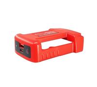 Watreketal Supporto per batteria da 18 V Supporto per montaggio a parete Adattatore di ricarica Display Hanger Porta USB Tipo-C Fibbia per cintura Fissaggio a vite per banco da lavoro