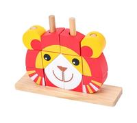 Watreketal Tavolo per Giocare Giocattolo Giocattolo Interattivo Puzzle Selezionamento Forma Abbinamento Blocchi Allenamento del Cervello Gioco da Tavolo Portatile per I Bambini Creativi Che Impilano