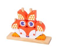Watreketal Tavolo per Giocare Giocattolo Giocattolo Interattivo Puzzle Selezionamento Forma Abbinamento Blocchi Allenamento del Cervello Gioco da Tavolo Portatile per I Bambini Creativi Che Impilano