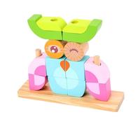 Watreketal Tavolo per Giocare Giocattolo Giocattolo Interattivo Puzzle Selezionamento Forma Abbinamento Blocchi Allenamento del Cervello Gioco da Tavolo Portatile per I Bambini Creativi Che Impilano