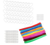 Watreketal Texture Colorate Peluche d'Amore Orecchini Cuore Fai -da -Te Dropamine Gocce Dopamina Gocce Fatte A Mano Adorimento A Mano A Orecchie Fai -da -Te Stick Set