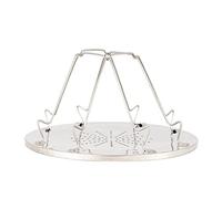 Watreketal Tostapane in Acciaio Inossidabile Accampamento Pieghevole Pieghevole Grill Portatile Multiuso Griglie Rack Semplice Tostato Portatile