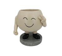 Watreketal Vasi con faccina sorridente per piante da interno ed esterno, piccolo fiore carino per decorazione da giardino forniture per giardinaggio per la casa