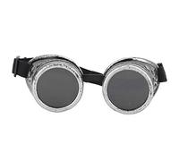 Watris Veiyi Steampunk, occhiali Steampunk, accessori Steampunk, occhiali protettivi con visione, occhiali da ghiacciaio retrò per uomo donna adulto