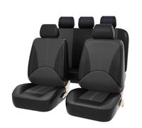 WatSKY 9Pcs Pelle Auto Set coprisedili, per Audi Q5 Q2 Q3 Q7 Q8 Q4 TT Traspirante Antiscivolo Impermeabile Confortevole 5-Posti Protezioni Interno Accessori,D/Black Gray