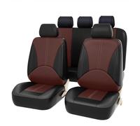 WatSKY 9Pcs Pelle Auto Set coprisedili, per Audi Q5 Q2 Q3 Q7 Q8 Q4 TT Traspirante Antiscivolo Impermeabile Confortevole 5-Posti Protezioni Interno Accessori,C/Black Red