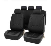 Watsky 9Pcs Pelle Auto Set coprisedili, per Volvo XC60 XC90 XC40 XC70 S60L C30 S80 S90 V50 V60 Traspirante Antiscivolo Impermeabile Confortevole 5-Posti Protezioni Interno Accessori,A/Black