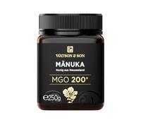 Watson & Son miele di manuka MGO 200+ 250g | Qualità Premium certificata dalla Nuova Zelanda | puro e naturale