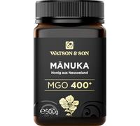 Watson & Son miele di manuka MGO 400+ 500g | Qualità Premium certificata dalla Nuova Zelanda | puro e naturale