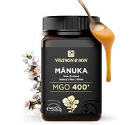 Watson & Son Miele Manuka MGO 400 (500g) - Puro grezzo 100% certificato - Invasettato e sigillato in Nuova Zelanda - Manuka Honey