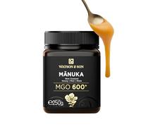 Watson & Son Miele Manuka MGO 600+ (250g) - Puro grezzo 100% certificato - Invasettato e sigillato in Nuova Zelanda - Manuka Honey
