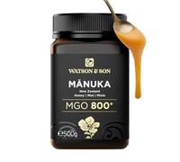 Watson & Son Miele Manuka MGO 800+ (500g) - Puro grezzo 100% certificato - Invasettato e sigillato in Nuova Zelanda - Manuka Honey