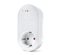 Wattive Presa termostatica Wi-Fi, 220 V, 16 A, Regolatore di Temperatura Programmabile con Modalità di Riscaldamento e Raffreddamento, Termostato Digitale a LED, compatibile con Smart Life/Alexa