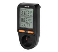 Wattmetro, Calcolatore di Energia con Display, Nero, OR-WAT-435/B
