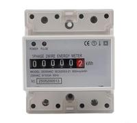 Wattmetro digitale 230V 5(100) A con indicatore di impulso e isolamento ottico per un monitoraggio affidabile dell'energia su guida DIN