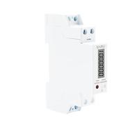 Wattmetro digitale retroilluminato monofase da 18 mm Consumo energetico Contatore di energia analogico kWh AC 230 V 60A 50 Hz LCD elettrico su guida Din(DDS660-L)