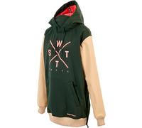 Watts Donna felpa con cappuccio softshell antivento ORBITAL foresta/beige 24/25 - M