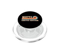 WATTS Surname Retro Vintage 80s 90s Birthday Reunion PopSockets PopGrip per MagSafe