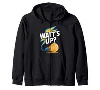 Watt's Up - Lampadina con scritta divertente Felpa con Cappuccio