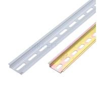 WATTSBVD Guida DIN Universale in Lega di Ferro/Alluminio da 35 mm con scanalatura in Alluminio for morsettiere, contattore, Guida DIN for morsettiere C45 DZ47(Iron,100mm)