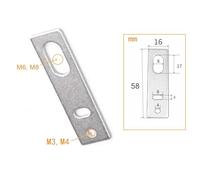 WATTSBVD Staffa di Supporto for Guida DIN C45 da 35 mm for Amplificatore di commutazione sensore M3 M4 M6 M8 M12 M18 E3X-NA11 Installazione di prossimità(I-Shaped Bracket M8)