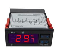 WATTSBVD STC-9200 Regolatore di Temperatura Digitale Termoregolatore con Funzione di Allarme Ventola di sbrinamento Frigorifero AC 220V DC 24V 12V(DC 12V)