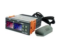 WATTSBVD Termostato Digitale Doppio for Controllo Temperatura e umidità STC-3028 Termometro igrometro Incubatrice Controller AC 220V DC 12V 24V(STC-3028 24V)