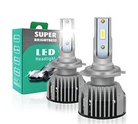 Wattstar H7 LED Lampadine H7 LED 60W 9000LM Sostituzione per Alogena Lampade e Xenon Luci, 6000K Estremamente Luminoso CSP Chips lampade per Auto, 2 Lampadine