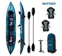 Wattsup Cod 2 Persone Kayak Set Gonfiabile Drop-Stitch Canoe Barchetta Pagaia