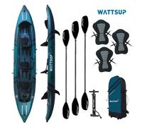 WattSUP COD 3 Persone Kayak SET Gonfiabile Drop-Stitch Canoe Barca Kayak Pagaia