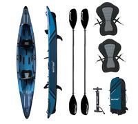 WattSup Siluro 2 Persone Kajak Set Gonfiabile Dropstich Kanu Barca Kayak Pinna