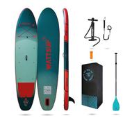 Wattsup - SUP Stand Up Paddle gonfiabile F12 12' - 366x84x15 cm Dropstitch - Pacchetto completo: Pagaia, Leash, Pompa, Borsa da trasporto - Fino a 150 kg - Blu