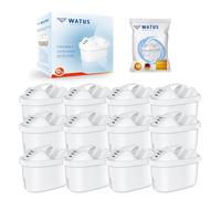 Watus Cartuccie Per Filtri D'Acqua, Per Cartuccie Per Filtri D'Acqua Brita, Brita Maxtra Pro, Maxtra Plus, Riduce Il Piombo, Il Cloro, I Metalli Pesanti E La Calcarea Nell'Acqua (Confezione 12)
