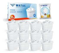 Watus Cartuccie Per Filtri D'Acqua, Per Cartuccie Per Filtri D'Acqua Brita, Brita Maxtra Pro, Maxtra Plus, Riduce Il Piombo, Il Cloro, I Metalli Pesanti E La Calcarea Nell'Acqua (Confezione 12)